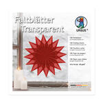 Faltbl�tter Transparentpapier, 14 x 14 cm, 42g/qm, 100 Blatt, Rot