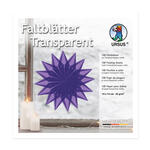 Faltbl�tter Transparentpapier, 14 x 14 cm, 42g/qm, 100 Blatt, Violett