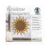 Faltbl�tter Transparentpapier, 14 x 14 cm, 42g/qm, 100 Blatt, Hellbraun