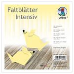 Faltbl�tter intensiv, 100 Blatt, 15 x 15 cm, Hellgelb