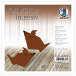 Faltbl�tter intensiv, 100 Blatt, 15 x 15 cm, Mittelbraun