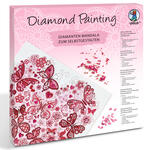 Diamond Painting Set Mandala, 30 x 30 cm Keilrahmen mit Zubeh�r, Herz