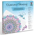 Diamond Painting Set Mandala, 30 x 30 cm Keilrahmen mit Zubeh�r, T�rkis-Lila-Anthrazit