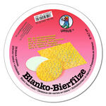 Blanko-Bierfilz / Bierdeckel rund, wei�, � 10,7 cm, 25 St�ck