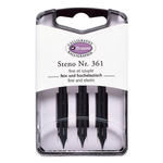 SALE Brause Schreibfeder Stenofeder fein, 3er Set
