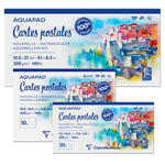NEU Clairefontaine Block Aquapad Reise, Postkarten, 300g/qm - Verschiedene Gr��en