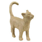 NEU Pappmach�-Figur, Katze, 11 x 3,5 x 12 cm