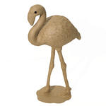 SALE Pappmach�-Figur, Flamingo, 15 x 7 x 27 cm