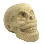 SALE Pappmach�-Figur, Totenkopf, 15,5 x 10,5 x 12 cm