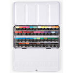 NEU Aquarellkasten Metall, Art Aqua Standard-Farben, gef�llt mit 48x 1/2 N�pfchen