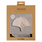 NEU Silikonform / Gie�form, Gingko-Blatt Schale, 18,5 x 14,8 x 1,5 cm