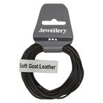 NEU Lederband Schwarz, St�rke 2 mm, L�nge 4 m