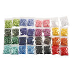 NEU Mini-Mosaik bunt, Gr��e 5x5 + 10x10 mm, St�rke 2 mm, 32x25 g