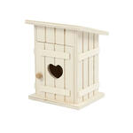 NEU Wichtel Toilettenh�uschen aus Holz, 8x6,5 cm
