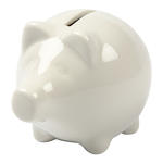 Porzellan Sparschwein, H�he ca. 8cm
