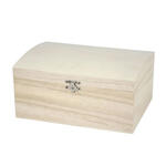 NEU Gro�e Truhe aus Holz mit Klappverschluss, 21,5 x 15,8 x 10,5 cm, 1 St�ck