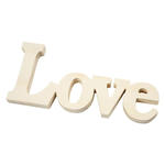 Holz-Deko Schriftzug LOVE, ca. 23x10 cm