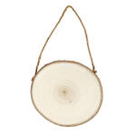 NEU T�rschild Rund aus Naturholz mit Rinde, 12-14 cm Durchmesser, 1 St�ck