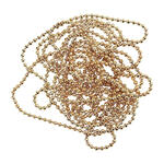 SALE Kugelkette mit 10 Verschl�ssen, goldfarben, 1,5 mm, 150 cm