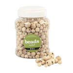 NEU Gro�packung Holzperlen Natur, Sortierte Gr��en, 400 ml Eimer