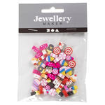 NEU Figurperlen, Candy, � 10 mm, Lochgr��e 1,5 mm, 60 Stk.
