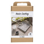 NEU Kreativ Set Harzgie�en, f�r ein quadratisches Tablett mit Terrazzo