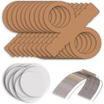 NEU Laternen-Set Kraftkarton, 10 runde Laternen-Rohlinge, 10 B�gel & 20 runde Laternenzuschnitte