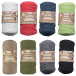 Create It Easy Textilgarn Bands / Makramee Band, 250g, Verschiedene Farben