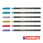 Edding 1200 Fasermaler Filzstifte Metallic, 1-3mm