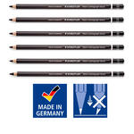 Staedtler schwarzer Zeichenbleistift, Mars Lumograph Black 100B - Verschiedene H�rtegrade