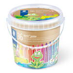 Staedtler Kindermalstift 3in1, Eimer, 36 Stifte + 3 Spitzer