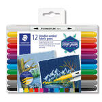 Staedtler Textilstifte mit Doppelspitze, 12 St�ck sortiert