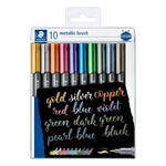 Staedtler Marker Metallic Brush 8321, 10 Stifte sortiert