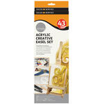 NEU Simply Acrylfarben Kreativ Staffelei Set
