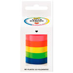 Satinb�nder-Mix Neon, 5 Farben, 10mm x 4 Meter