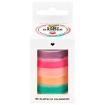 Samtb�nder-Mix Pastell, 5 Farben, 10mm x 2 Meter