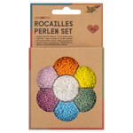 NEU Rocailles-Perlen-Set Bunt, inkl. 90g Perlen, 3x1m Nylonfaden, 3 Verschl�sse