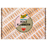 SALE Holzklammern Jumbo Pack Natural, 500g, ca. 400 Klammern, 2,5-5cm