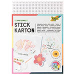 Stickkarton unbedruckt 17,5x24,5cm, 40 Blatt, wei�