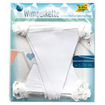 Wimpelkette, wei�, 3.80m L�nge, 2 Stk.