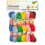 Stickgarn-Set, 10 Docken � 40m, 10 Farben