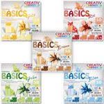 Faltbl�tter BASICS, 50 Blatt, 5 Motive - Verschiedene Ausf�hrungen