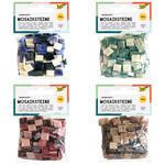 NEU Kunstharz Mosaiksteine Marmoriert, 45g, 10x10mm, 190 St�ck - Verschiedene Farben