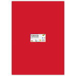 Tonpapier, Einzelbogen, 130 g/qm, 50x70 cm, Hochrot