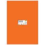 Tonpapier, Einzelbogen, 130 g/qm, 50x70 cm, Hellorange