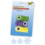 SALE 3er-Set Motivpr�ger Schneeflocke, Stern, Tanne