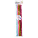Chenilledraht / Pfeifenputzer / Biegepl�sch Sortiment Einhorn, 50cm, � 8mm, 100 St�ck, farbig sortiert