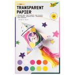 Transparentpapiermappe, 10 Blatt sortiert, 18,5 x 29,7 cm