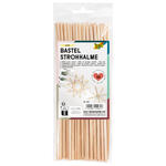 Strohhalme, Naturfarben, 50 St�ck, 22 cm
