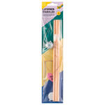 Laternen-Set, Stab aus Holz zusammensteckbar, 1 Drahtb�gel, 1 LED Licht